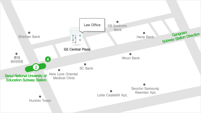 Law Office map